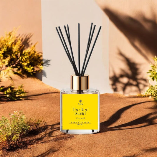 Ann Caramel and Vanilla-The Red Island-200ML reed diffuser